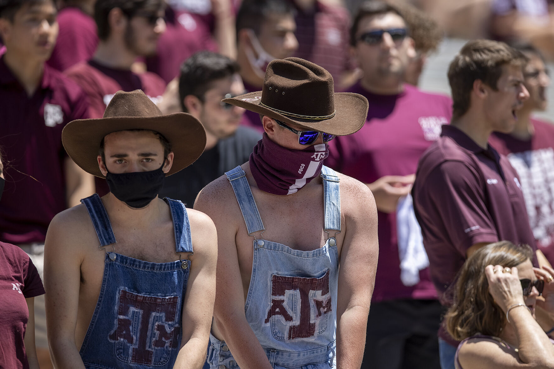 Maroon & White
